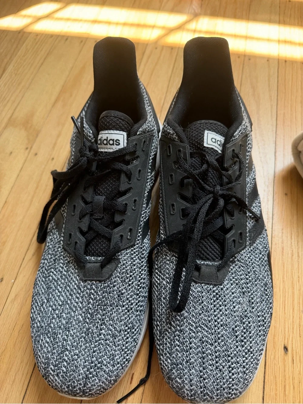 adidas Men’s Black and Gray Knit Sneakers